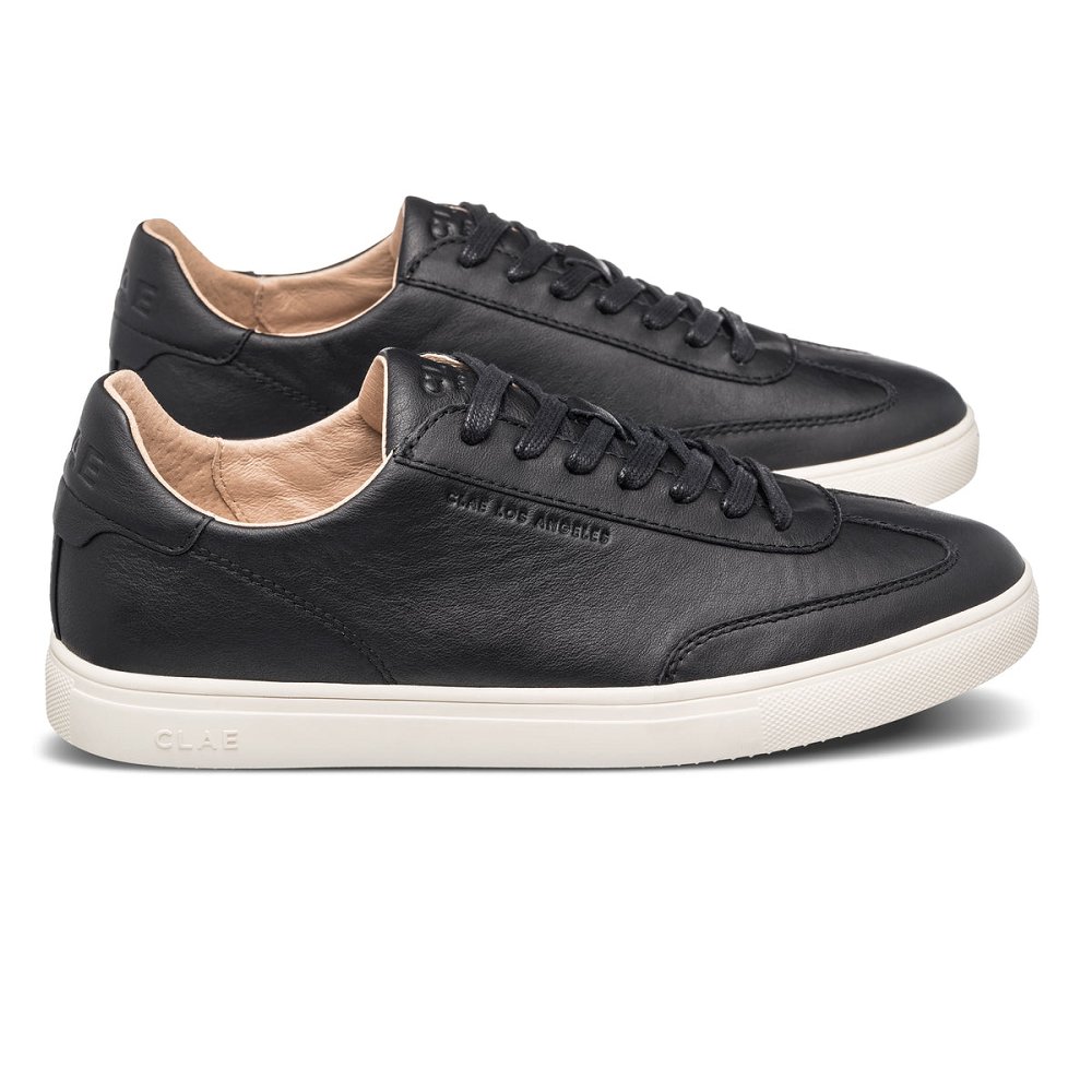 CLAE DEANE Shoes Womens USA835-N49 In Black Milled Leather